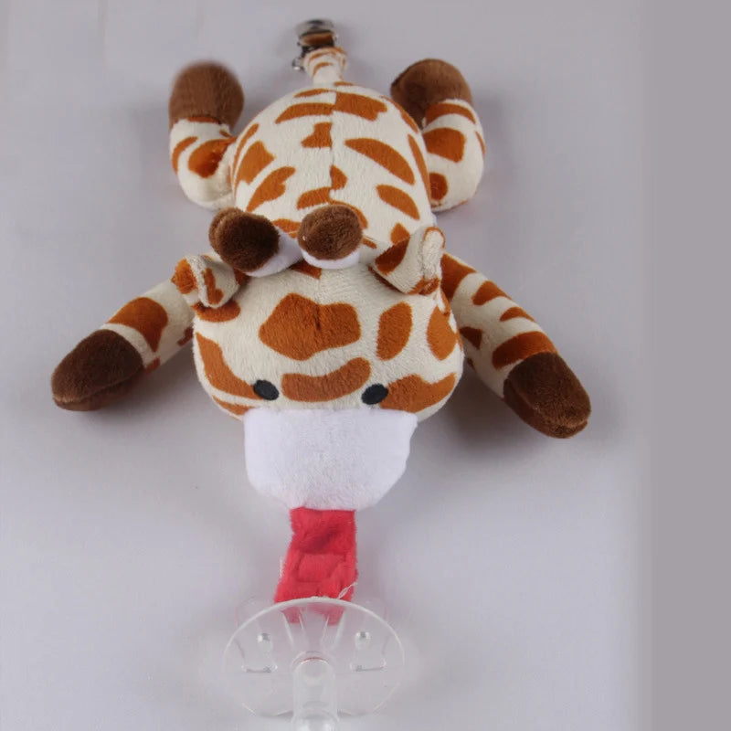 Baby Cute Cartoon Pacifier Chain Clips Newborn Plush Animal Toys