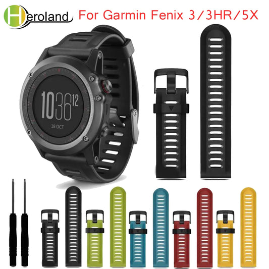 Watch Strap for Garmin Fenix 3  26mm Watch Strap Kit with tools
