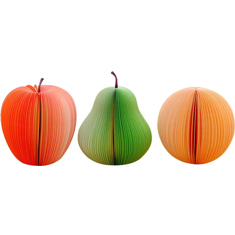 Creative sticky note book cute fruit and vegetable shape sticky note