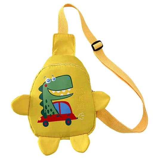 Toddler Sling Bag Cartoon Dinosaur Shoulder Chest Bag Waterproof One