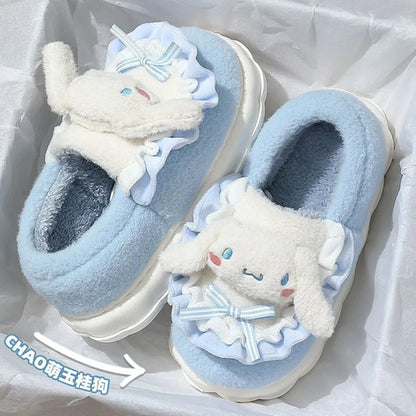 Kawaii hello kitty Cotton Slippers Cartoon Sanrio Kuromi My Melody
