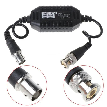 Prevent Distortion BNC Male to Female Video Ground Loop Isolator