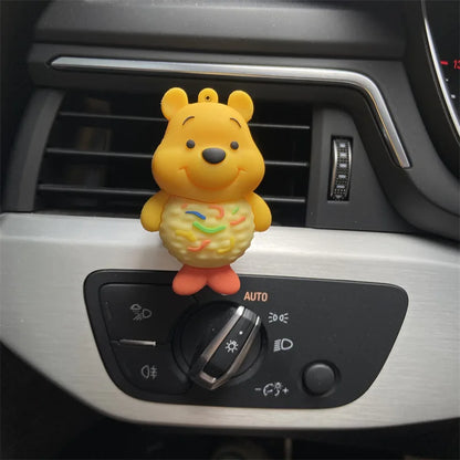 Cute Car Air Outlet Clip Anime sweetmeats Pooh Bear Fragrance Decor