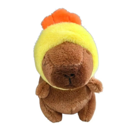 Cartoon Capybara Plush Capybara Keychain Multicolor Cute Simulation