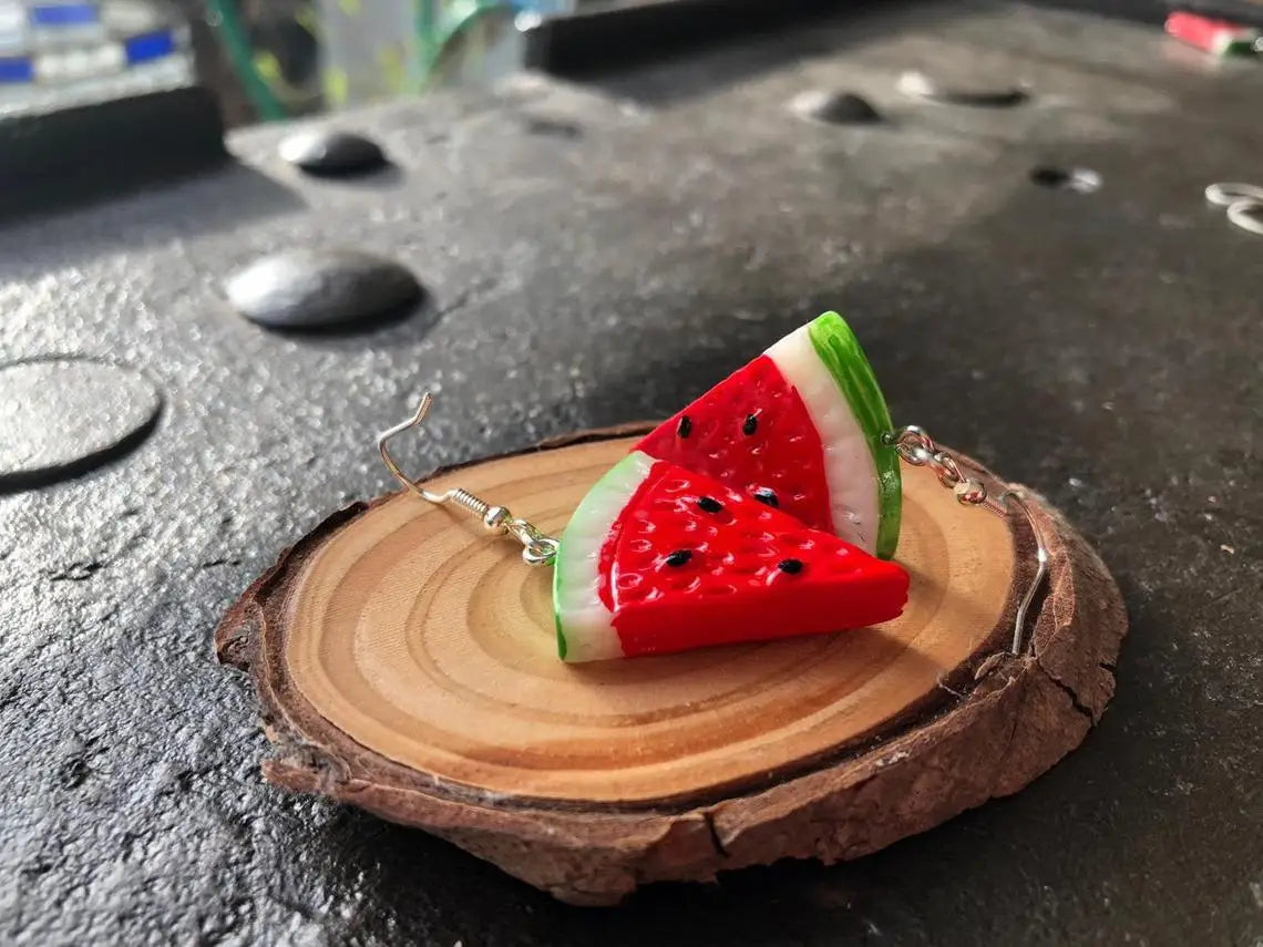 1Pair Fruit Stud Earrings Small Fresh Simple Cute Watermelon Earrings