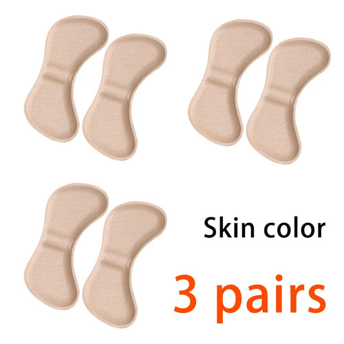 3 Pairs Heel Insoles Pads Patch Pain Relief Anti-wear Cushion Feet