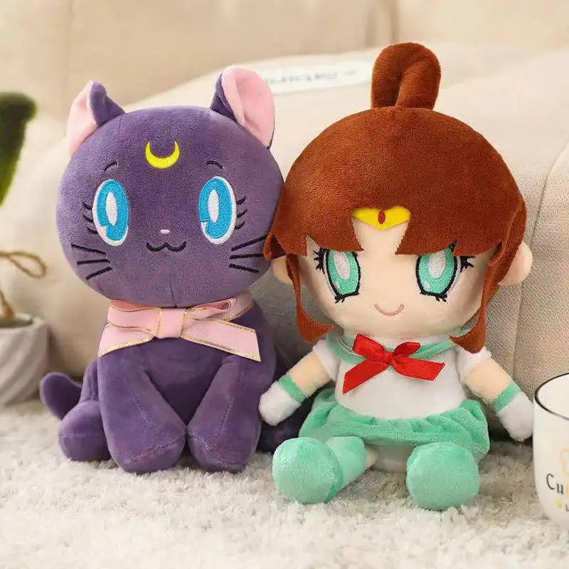 25CM Kawaii Sailor Moon Plush Toy Moon Cat Moon Hare Cute Girl Heart