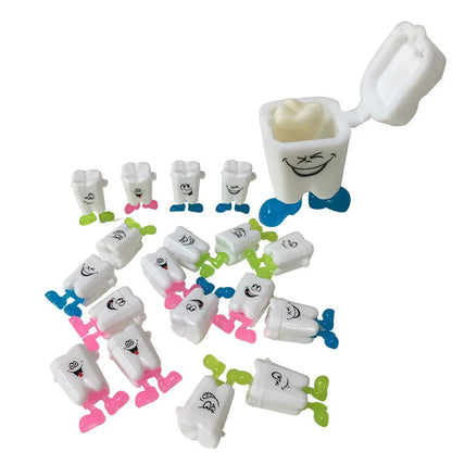10Pcs/pack Tooth Shape Milk Teeth Box Children's Souvenir Save Baby