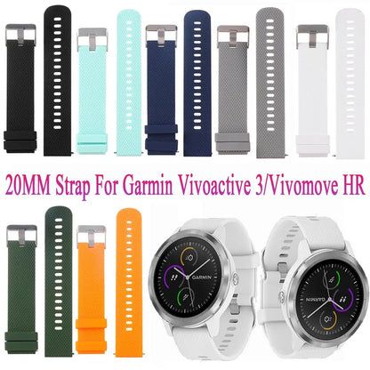 Watch Band for Garmin Vivoactive 3 / Vivomove HR 20MM Smart Watch