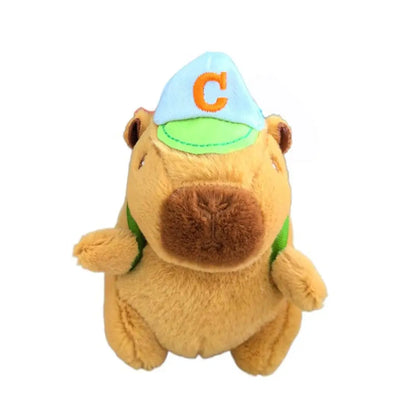 Cartoon Capybara Plush Capybara Keychain Multicolor Cute Simulation
