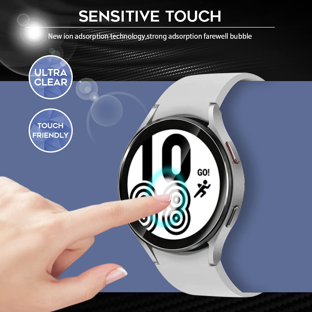 Tempered Glass For Samsung Galaxy Watch 4 40mm 44mm Screen Protector
